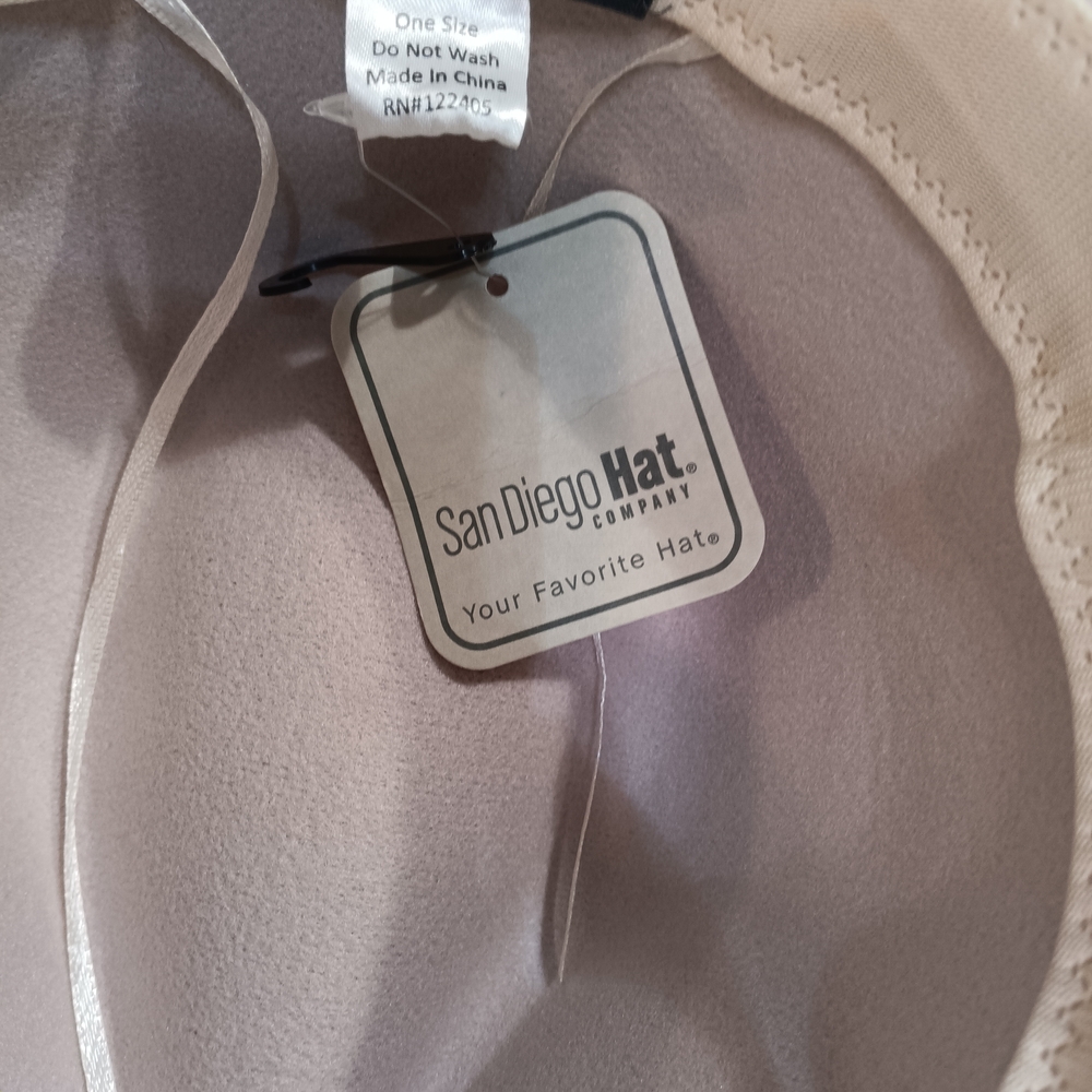 Pearl And Rinestone Fedora Cream  One Of A Kind - Picture 9 of 10